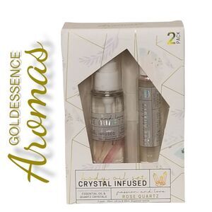 Goldessence Limited Aromas Crystal Infused Body Oil Set Rose‎ Quartz